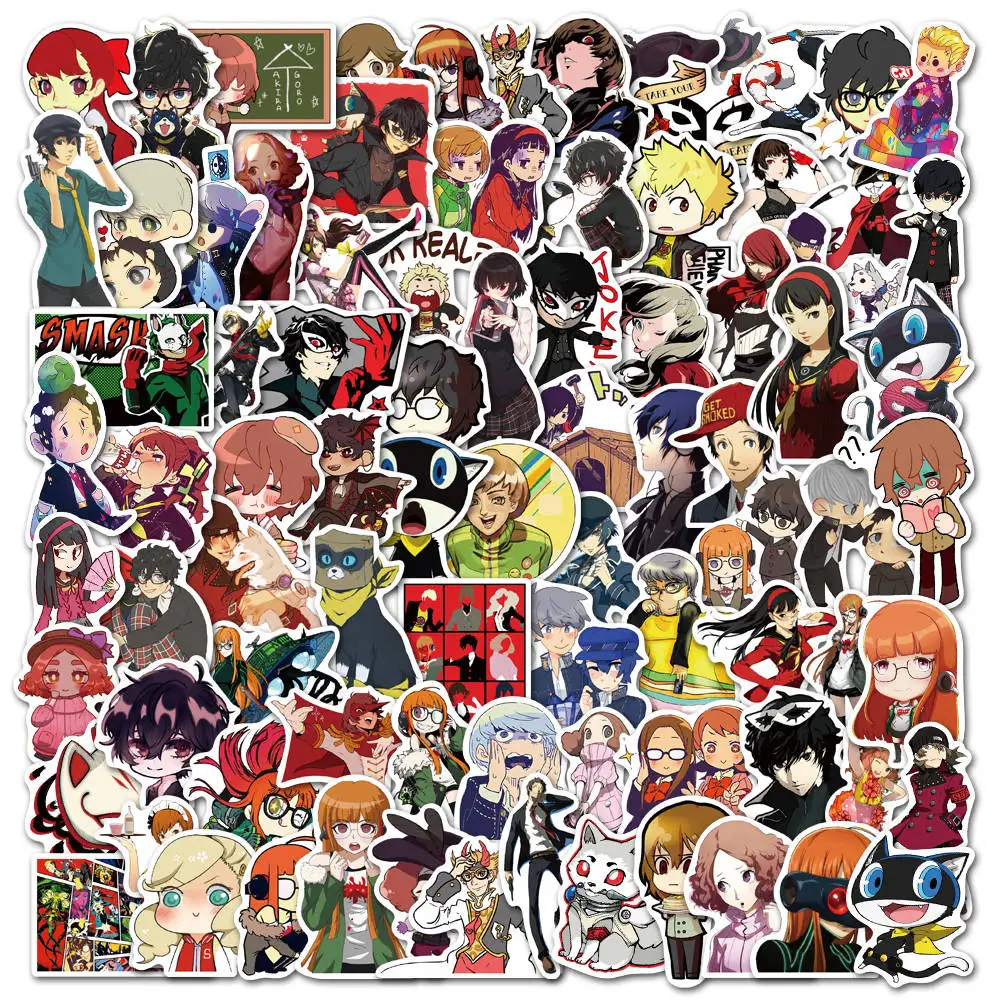 10/30/50/100Pcs Persona 5 Game Stickers Waterproof Skateboard Motorcycle Guitar Luggage Laptop Bicycle Sticker Aesthetic Decals