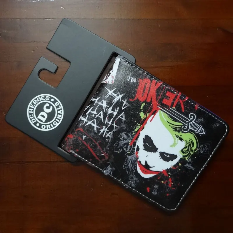 DC Marvel Comics Joker кошельки повседневный кожаный короткий кошелек сумки для денег