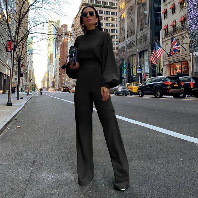 Ursohot осень водолазка без спинки комбинезон с длинными рукавами костюм-туника