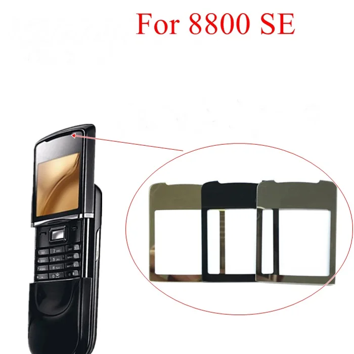 Novaphopat черный/золотой стеклянный зеркальный экран для Nokia 8800SE 8800 SE 8800 Sirocco стеклянная панель объектива с аденсивной лентой+ отслеживание