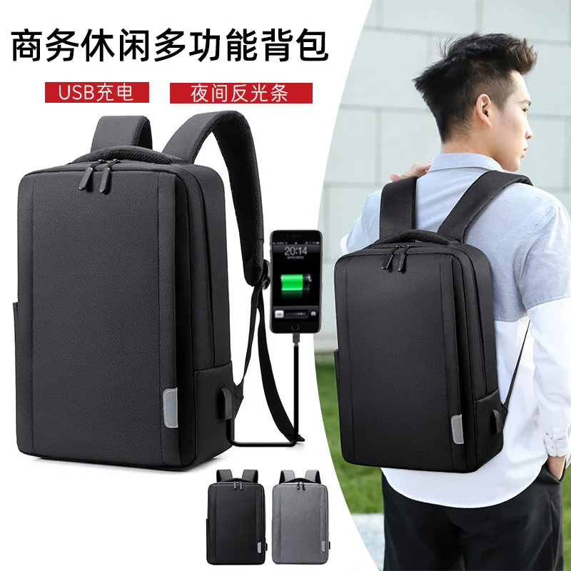 

Men laptop backpack College Student school backpack high School Bags for Teenage boys Casual travel backpack USB Charge Rucksack