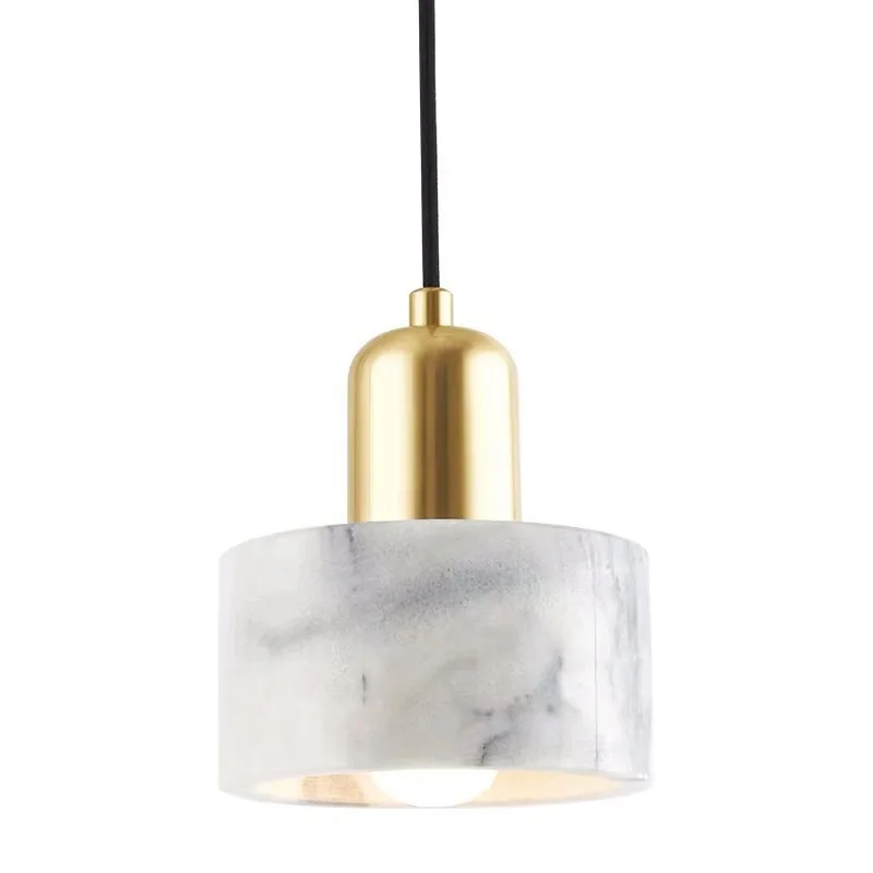 

Nordic style bedroom bedside small chandelier simple post modern luxury restaurant bar decorative marble lamps