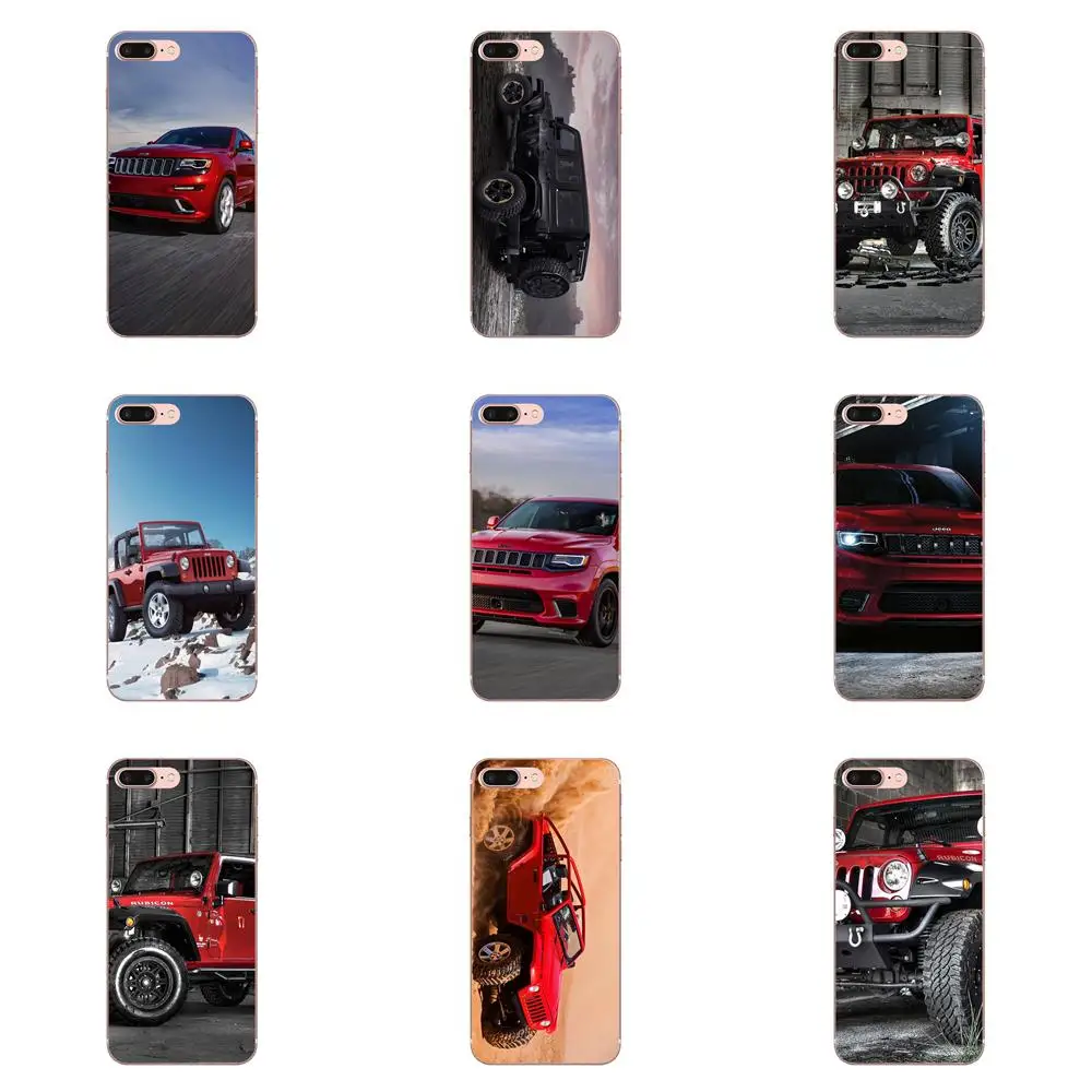 Прозрачный чехол из ТПУ красный Jeep Wrangler Suv Sport для LG K50 Q6 Q7 Q8 Q60 X Power 2 3 Nexus 5 5X V10 V20 V30 V40