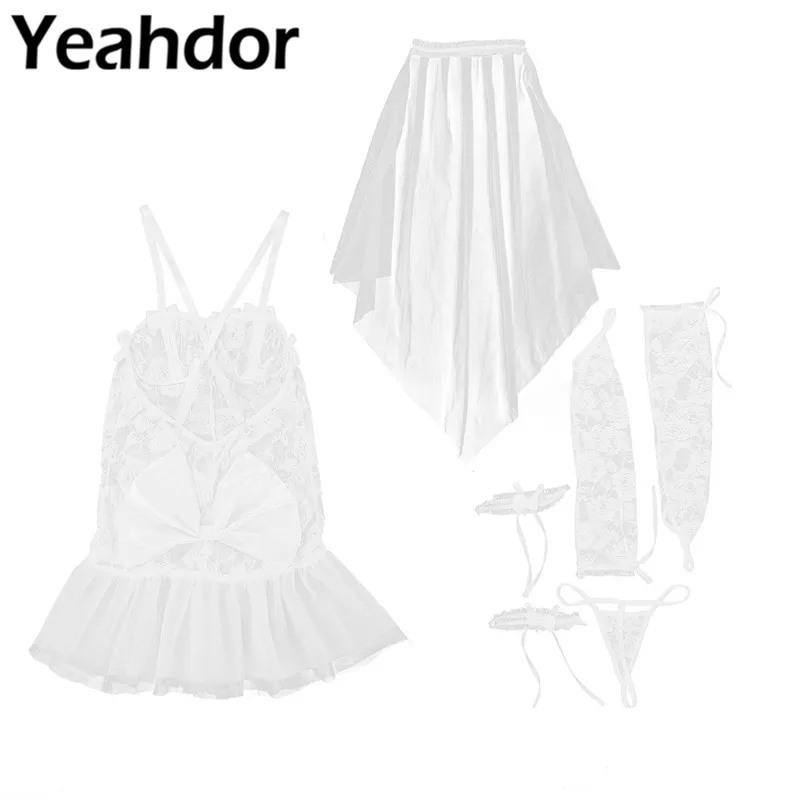 Женский кружевной сетчатый костюм комплект для свадебной вечеринки с цветочным