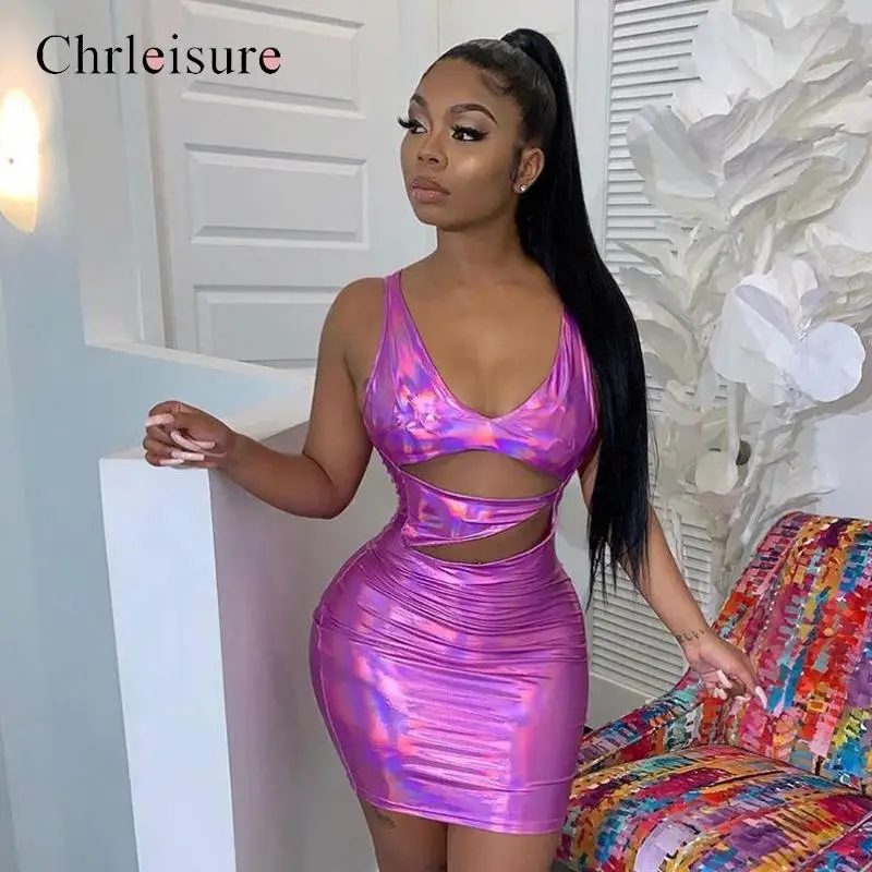 Женское платье с открытой спиной Chrleisure кружевное v-образным вырезом для ночного