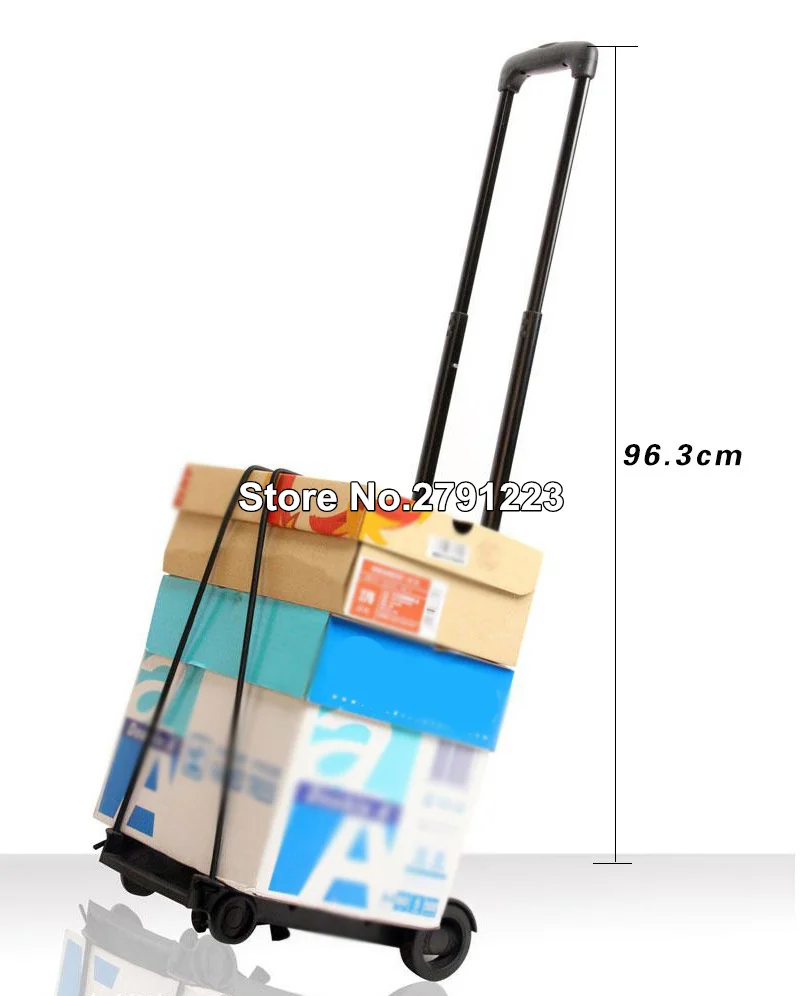 Портативный дорожный трейлер из алюминиевого сплава складная тележка для багажа