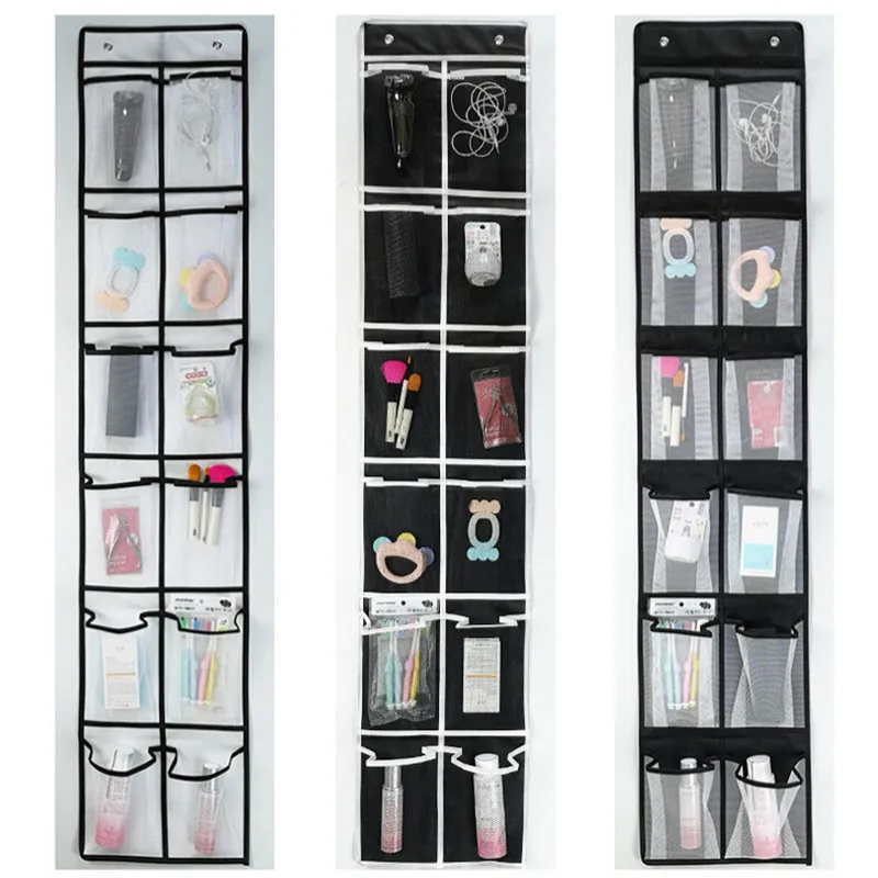 

12 Large Mesh Pockets Hanging Shoes Organiser Rack Tidy Storage Box Hanging Bags Wall Bag Room Shoes Slippers Storage