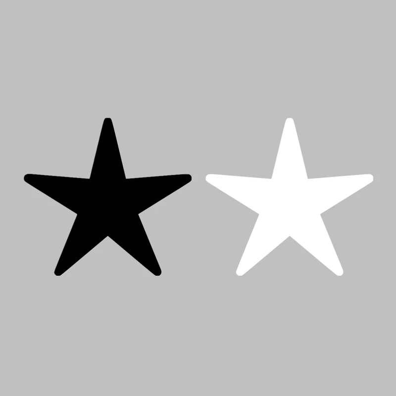 2020 Fashion Pentagram star patches for Clothing Heat Transfer Iron-on Stickers diy patch black white applique clothes | Дом и сад