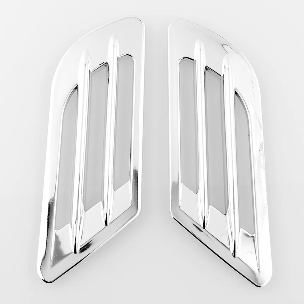 

Car Auto SUV Air Flow Side Cover Intake Grille Vent Decoration Sticker (Sliver)