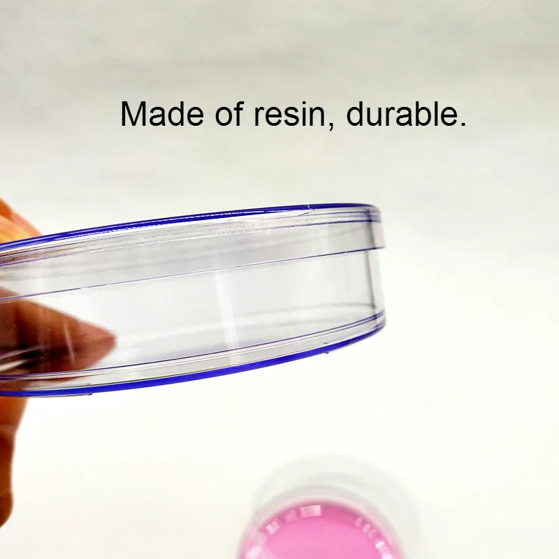 Petri Dish 90 mm PC Resin Thickened Culture With Lid For LB Plate Yeast 30g Repeated Use Instead Glass Dishes 10/PK |