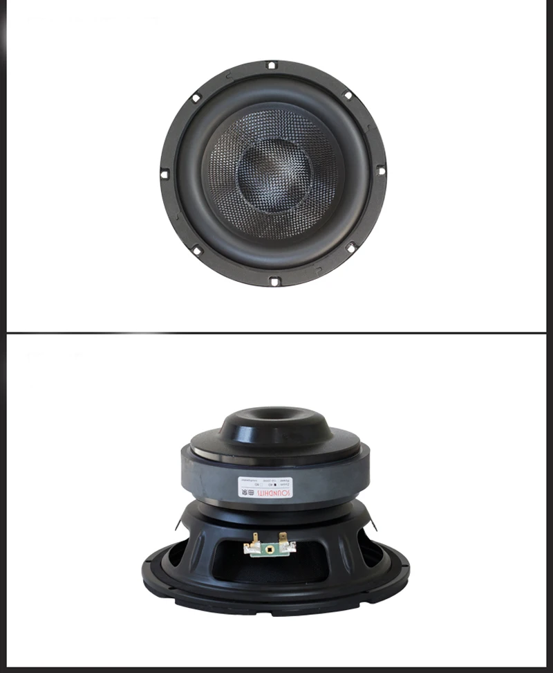 

Kaolanhon 200w 4 ~ 8ohm Speaker 8 Inch Subwoofer Subwoofer Speaker High Power Low Frequency Shock Speaker Big R Overhang Design