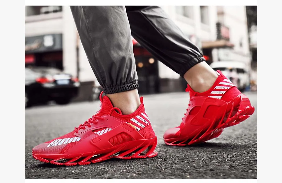 Rommedal man's running shoes Blade bottom shock absorption men sneakers breathable lightweight fashion sport trainers footwear