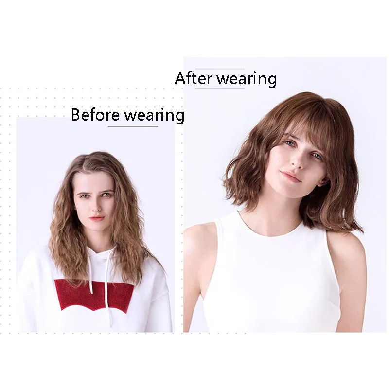 Короткие волнистые синтетические волосы Доступно 4 цвета женский термостойкий