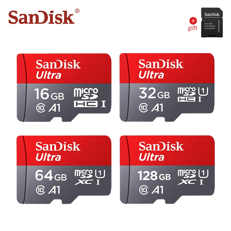 Карта памяти SanDisk Class 10 256 ГБ 200 128 Гб 64 32 16 Micro sd-карта SDXC/Карта SDHC TF Cartao De Memoia