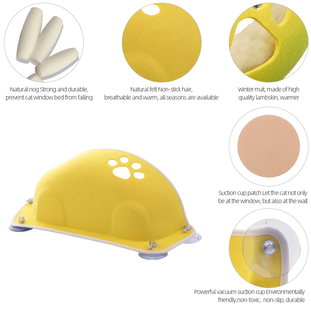 

Pet Cat Window Bed Mount Cat Window Perch With Suction Cups Cat Hammock Window Rest