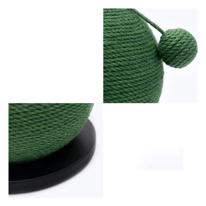 

cat scratching tablePopularCat Toy Wooden Bottom Plate Straw Semi-circular Grinding Claw Ball Cat Toy Climbing Frame Cat Toy Wit