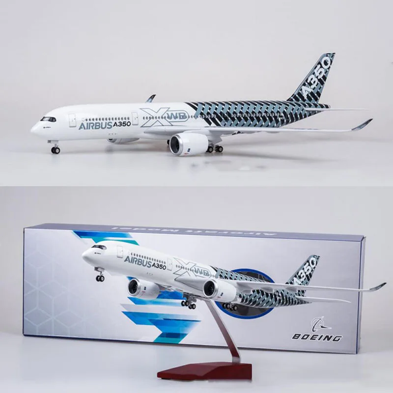 Модель самолета Airbus A350 47 см 1/142 масштаб литой пластик | Игрушки и хобби