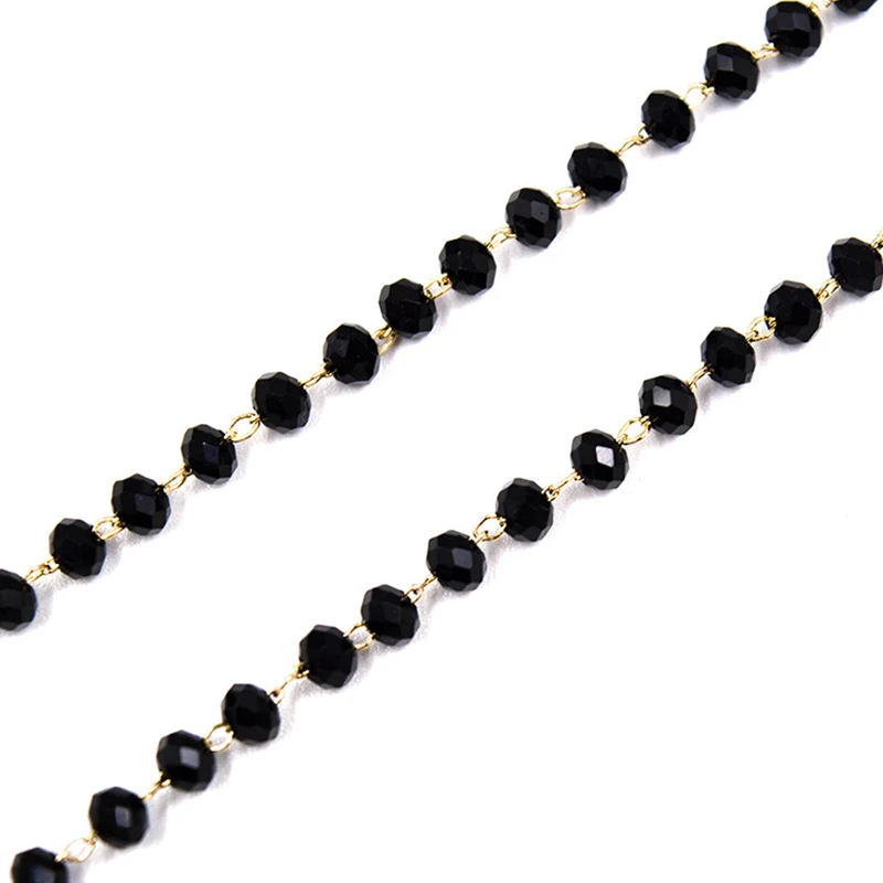 Женский винтажный держатель для очков ожерелье ручной работы с черными