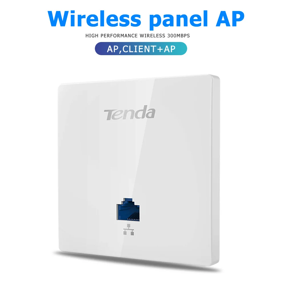 

Tenda W6-S Wireless AP PoE Powered 300Mbps 86 Type Panel In-Wall Wireless Access Point Long Range Wireless Wi-fi Repeater NEW