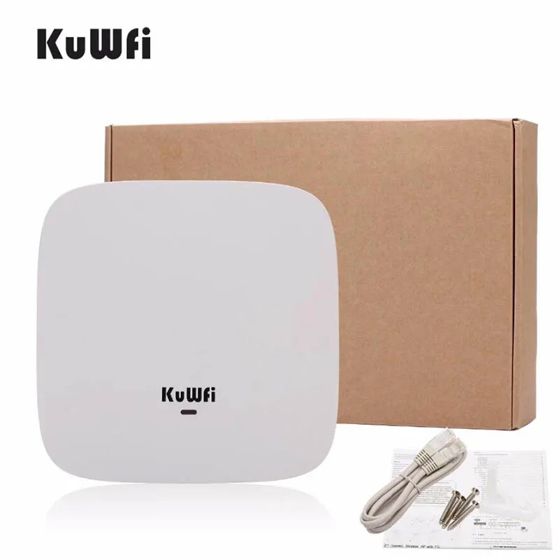 KuWFi 300 Мбит / с Wi-Fi потолочный беспроводной маршрутизатор AP 802.11b g n точка доступа 4