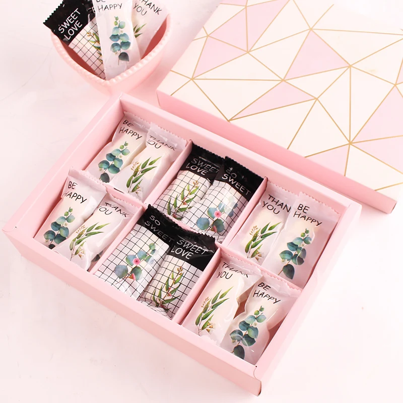 50 шт. милый Единорог розовый сахарный пакет мешок для мешков с нугой упаковка