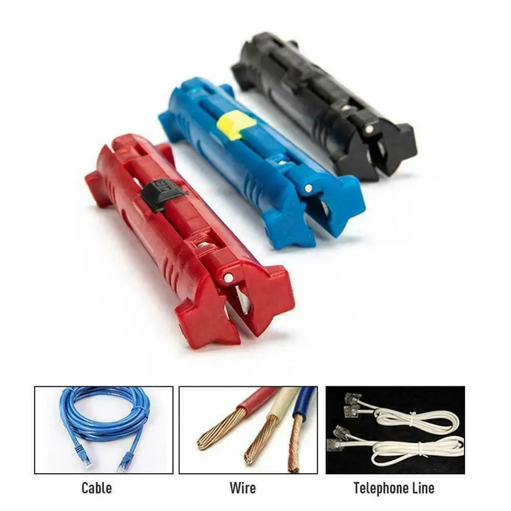

Cylindrical Wire Stripper Cutter Multi-function Electric Pen Rotary Coaxial Cable Stripping Machine Pliers Tool Puller Tool