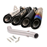 escape motorcycle exhaust mid link tube and 51mm vent pipe stainless steel exhaust system for honda vfr1200 2009 2015