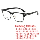 Мужские очки для дальнозоркости с защитой от синего света, деловые и офисные очки для чтения, очки с полуоправой, компьютерные диоптрии от 0 до + 6,0