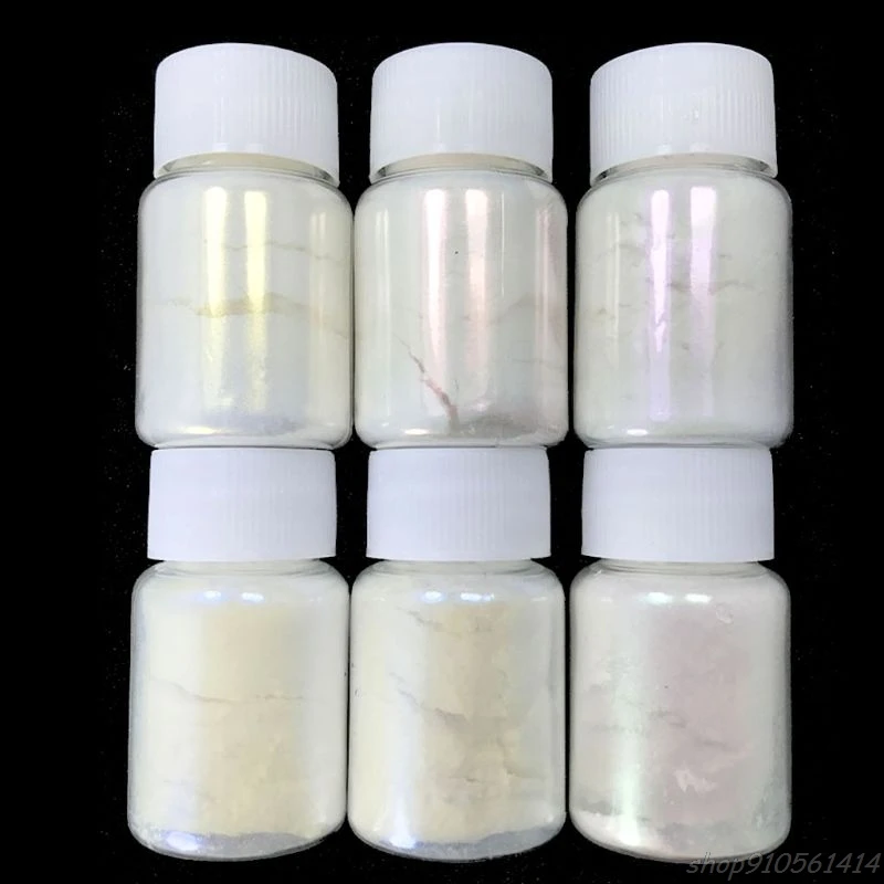 

6 Colors Shiny Aurora Resin Pigments Polarized Diamond Pearlescent Pigments Kit Colorants Resin Dye Tools N04 20 Dropshipping