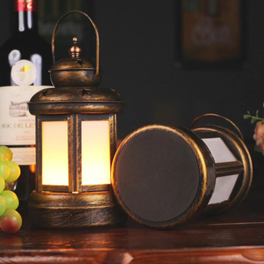 Приглушаемая железная винтажная керосиновая лампа перезаряжаемый фонарь