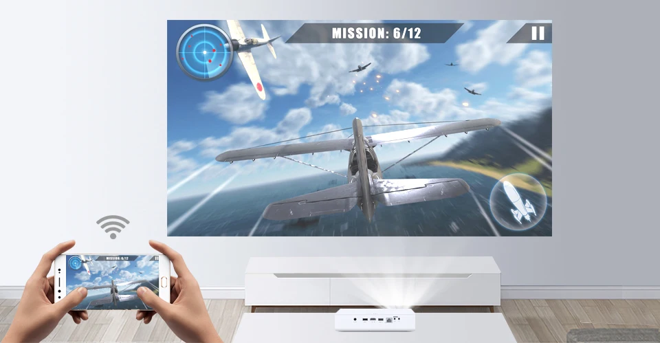 BYINTEK бренд UFO R19 300 дюймов 3D Смарт Android wifi видео светодиодный портативный мини проектор HD DLP для Full HD 1080P HDMI 4K Iphone 11