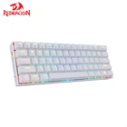 Компактная Беспроводная механическая клавиатура Redragon K530 Draconic 60%, RGB, 61 клавиша, дизайн 5,0, игровая Bluetooth клавиатура с коричневыми переключателями