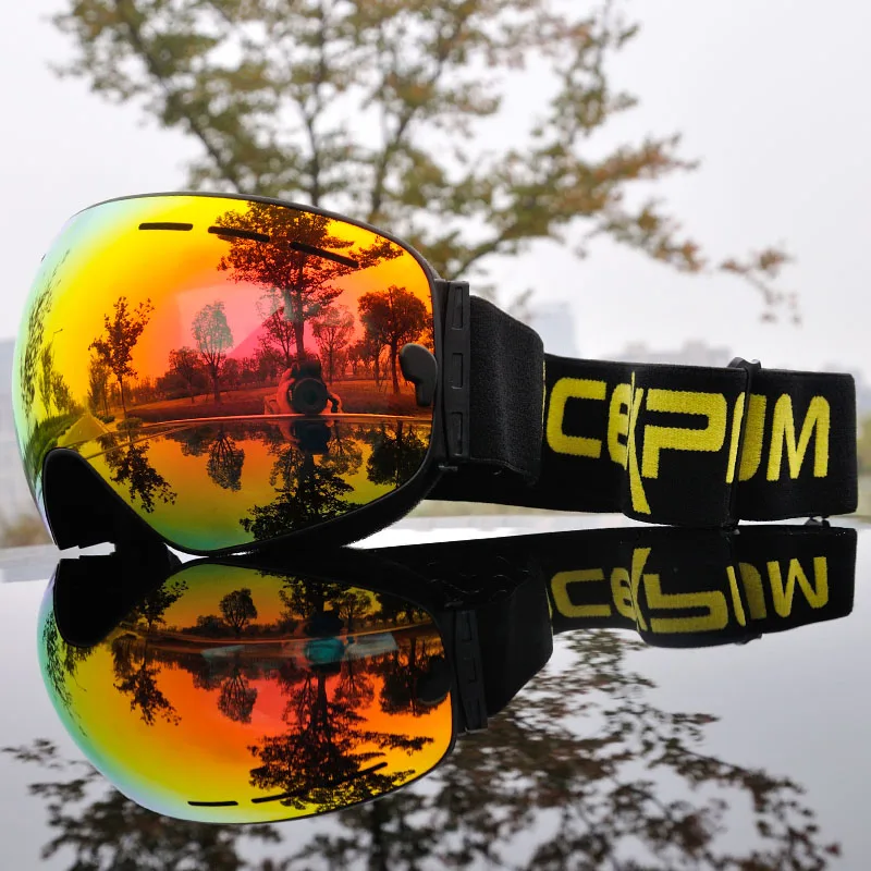 2019 лыжные очки с лыжной маской для мужчин и женщин сноуборд катания на лыжах UV400