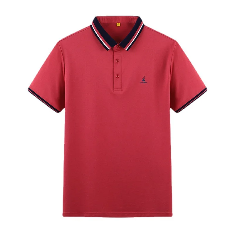 

2021 summer new men's fat polo shirt fattening men's large half sleeve t-shirt men's Short Sleeve T-Shirt