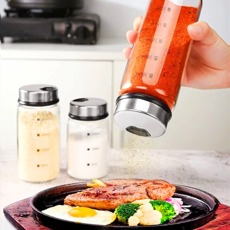 Salt and Pepper Shakers With Adjustable Pour Holes - Perfect Dispenser for your Salts 300ml | Дом и сад