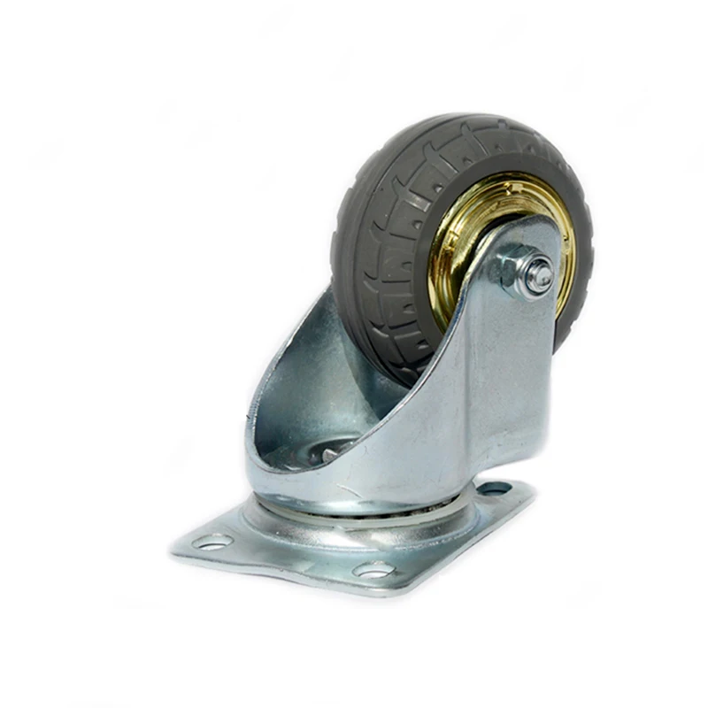 4-дюймовый мебельный ролик из твердой резины шин подшипник колеса тележки