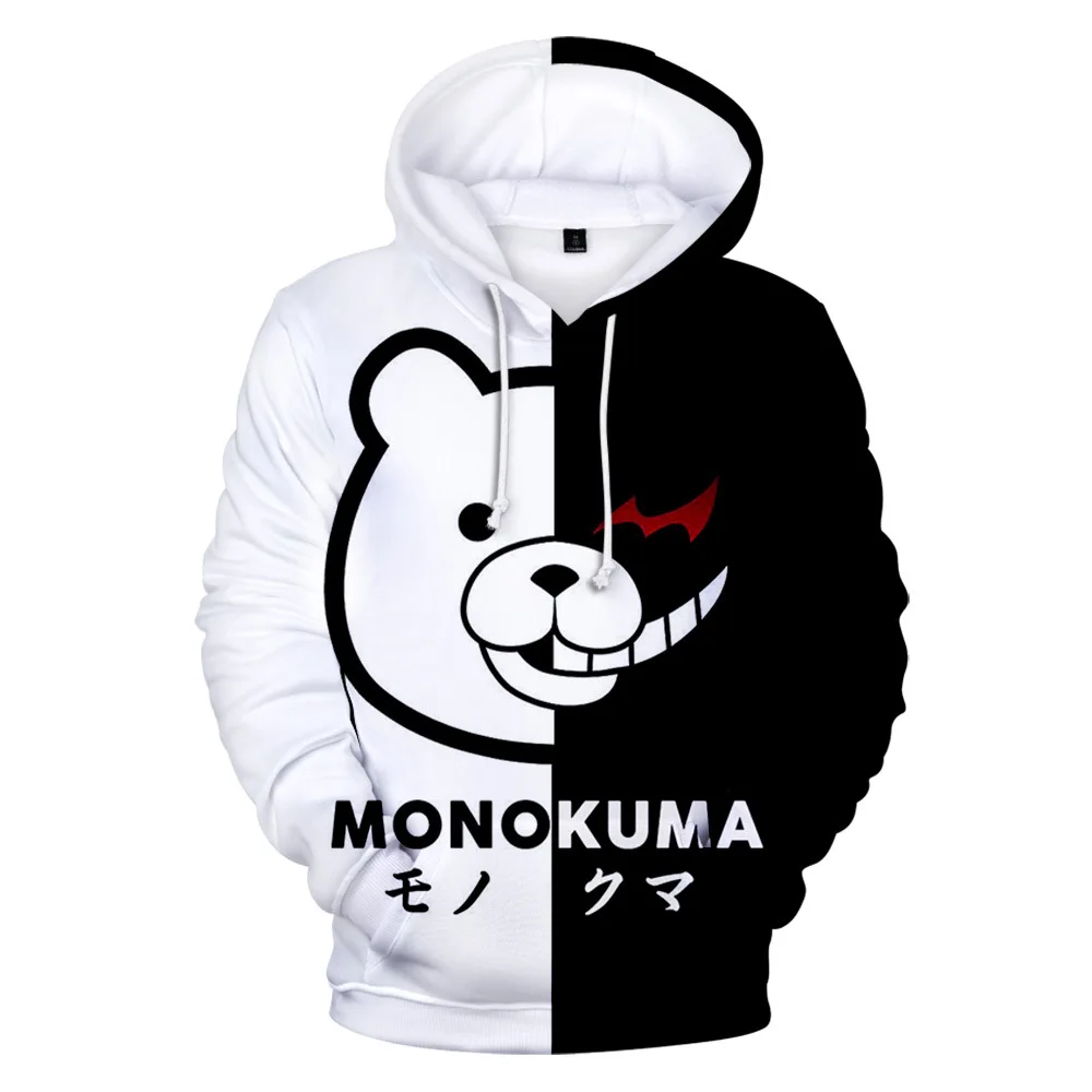 Аниме Super Dangan Ronpa Danganronpa Mono Кума Монокума Белый Черный Медвежонок косплей костюм 3D