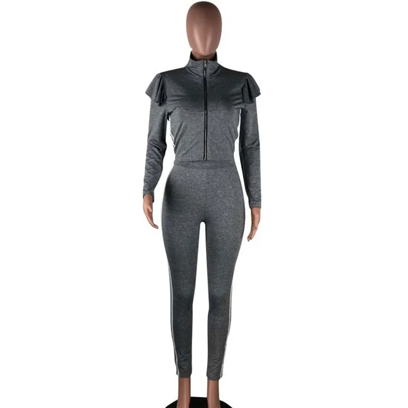 Женский спортивный костюм 2021 со складками с длинными рукавами комплект из 2