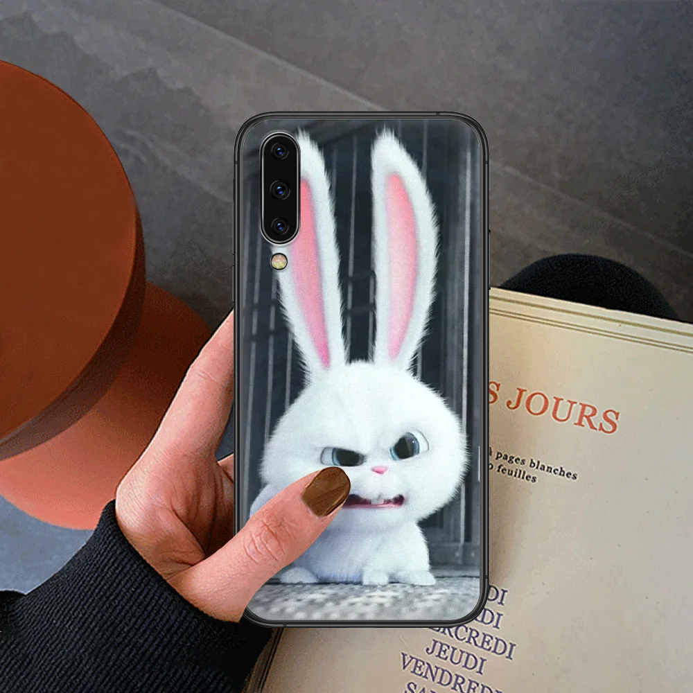 

Pet secret rabbit bunny Phone Case For Samsung Galaxy A 3 5 7 8 10 20 20E 21S 30 30S 40 50 51 70 71 black Etui 3D Back Luxury