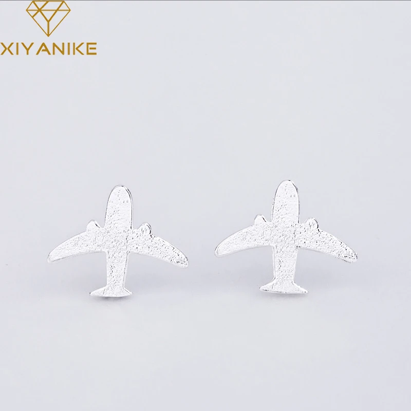 Новые модные креативные серьги-гвоздики XIYANIKE из стерлингового серебра 925 пробы