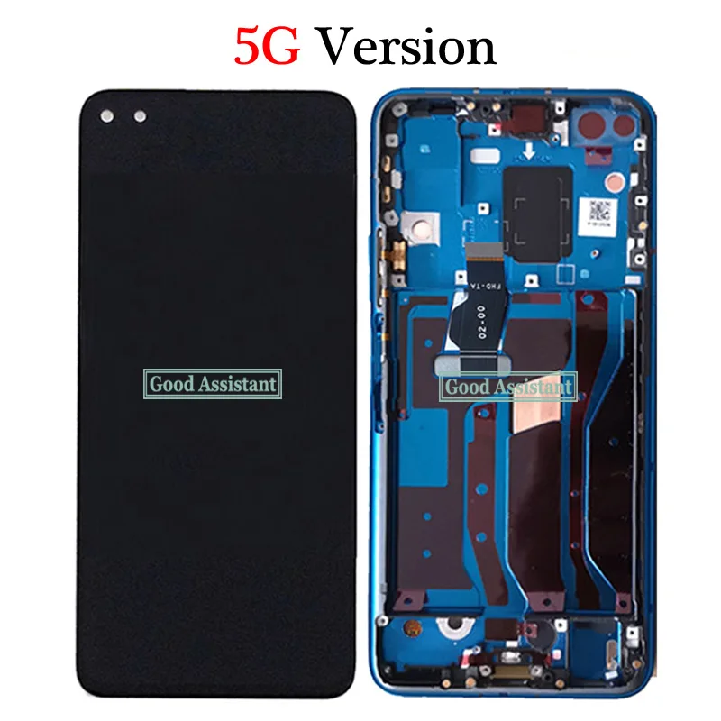 Original Black 6.57 inch For Huawei Nova 6 / Honor V30 View 30 LCD Display Touch Screen Digitizer Assembly With Frame | Мобильные