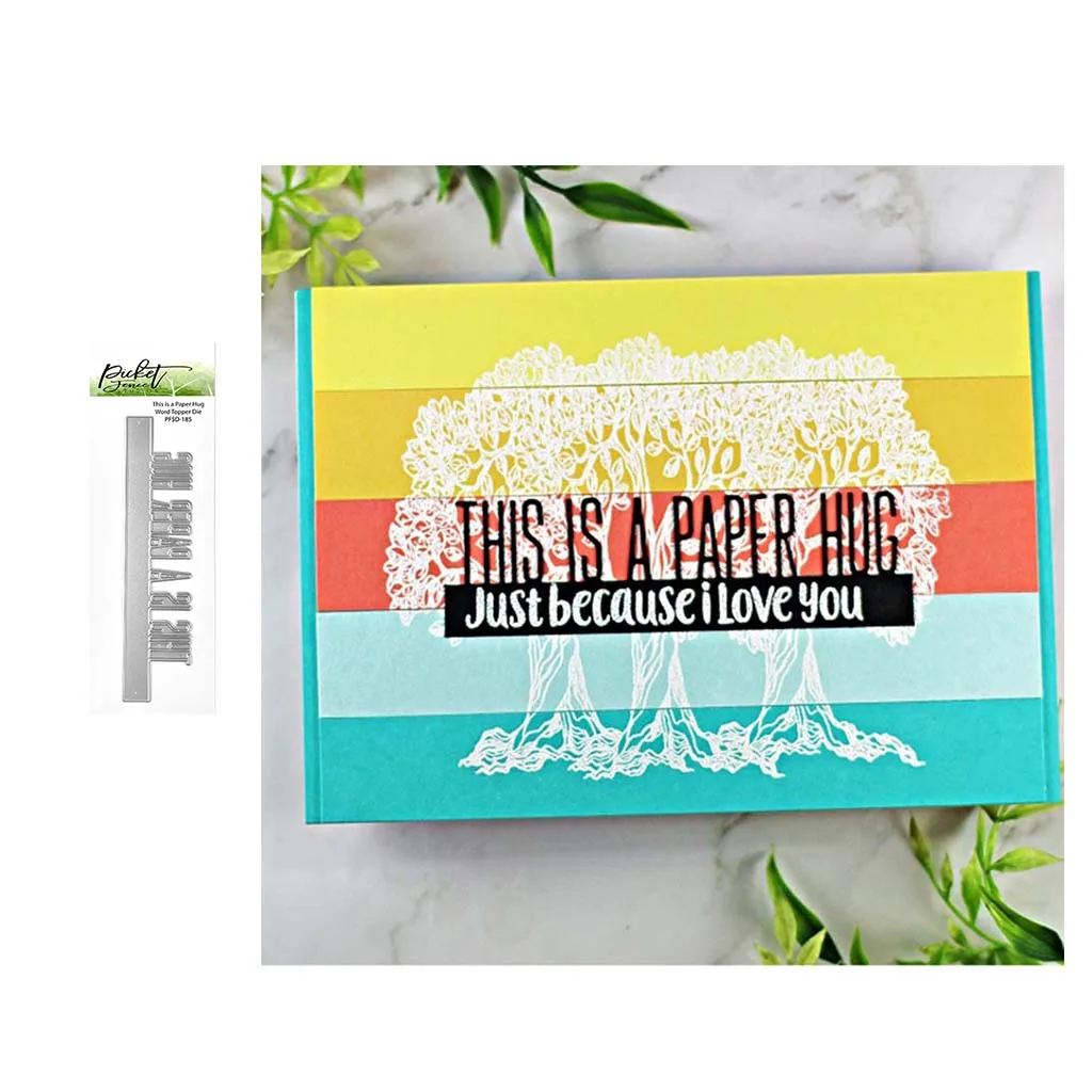 

2021 New THIS IS A PAPER HUG Letters Metal Cutting Dies Stencil for Scrapbooking Craft Die Cut Make Mould Decoration Template