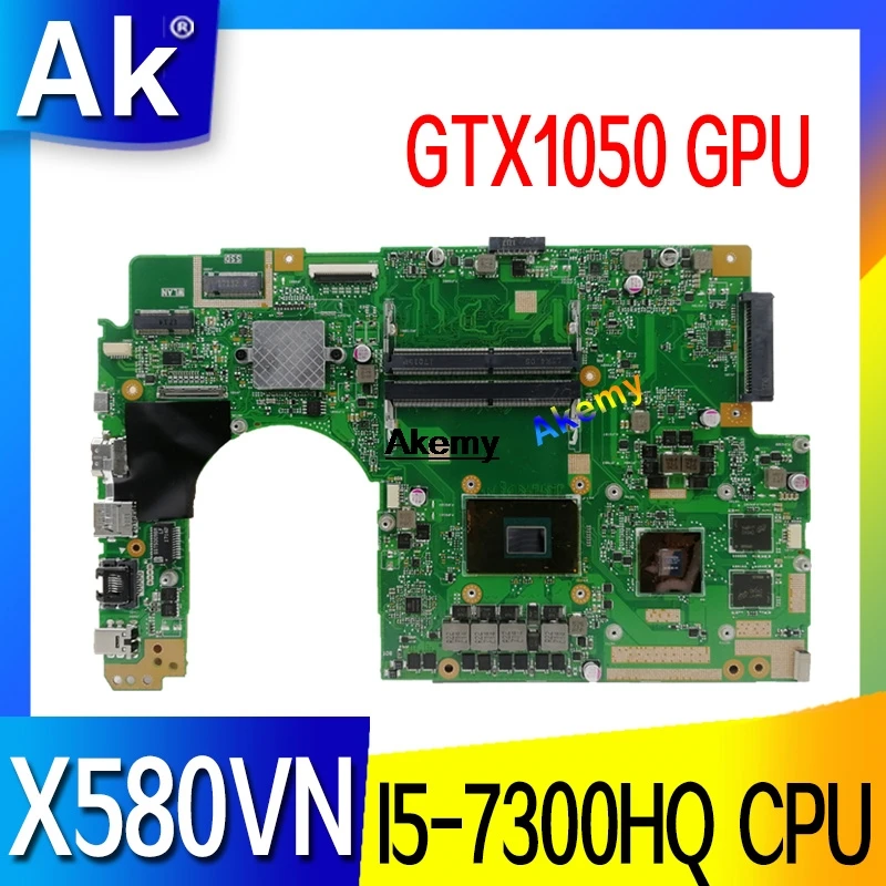 

For ASUS X580VN X580VD X580V Mainboard laptop Motherboard W/ I5-7300HQ CPU GTX1050 GPU