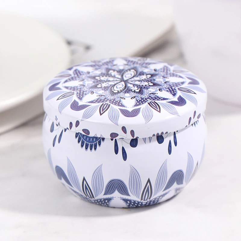 1 шт. в стиле ретро с цветочным принтом жестяная коробка Прекрасный