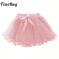 kids girls tutu skirt summer short tiered tulle ballet skirt elastic waistband a line princess ruffle skirts