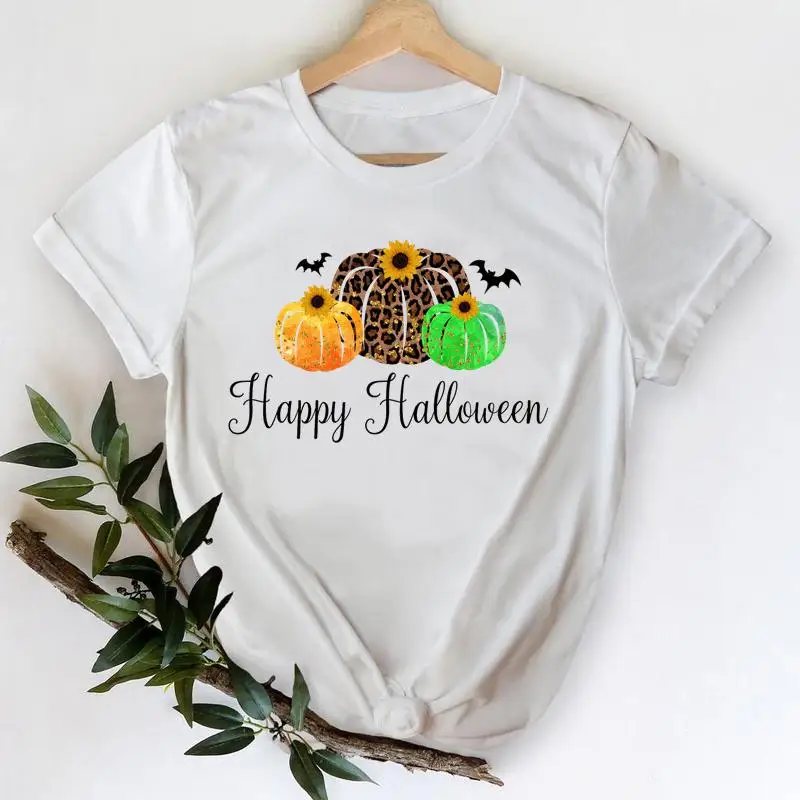 

Women Autumn Love Pumpkin Season Fall Thanksgiving Halloween Graphic Clothing Tshirt T Female Tees Top Print T-Shirt