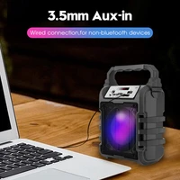 wireless bluetooth speaker portable sound box bass stereo subwoofer support usb tf card aux in fm with wired microphone