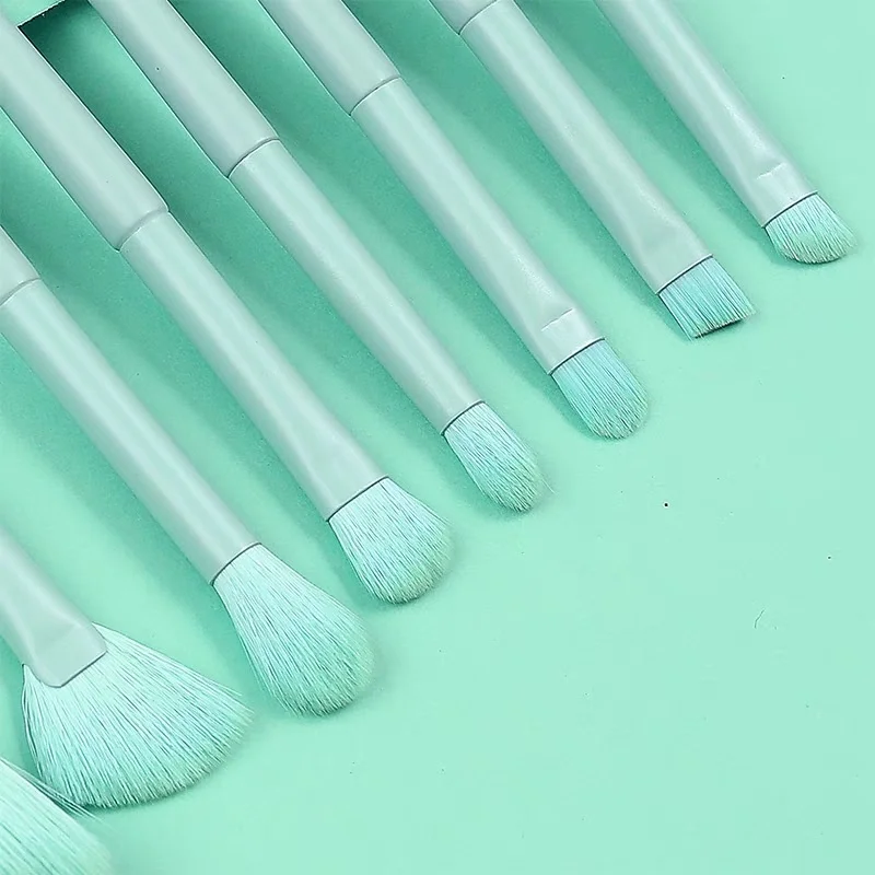 New 10 Makeup Brushes, Small Yellow Set Loose Powder Brush Makeup Brush For Beginners Beauty Tools, Eye Brush Make-Up