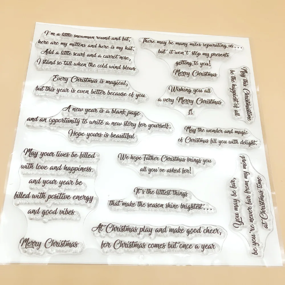 Прозрачные штампы Alinacutle рождественские с изображением Санты для скрапбукинга