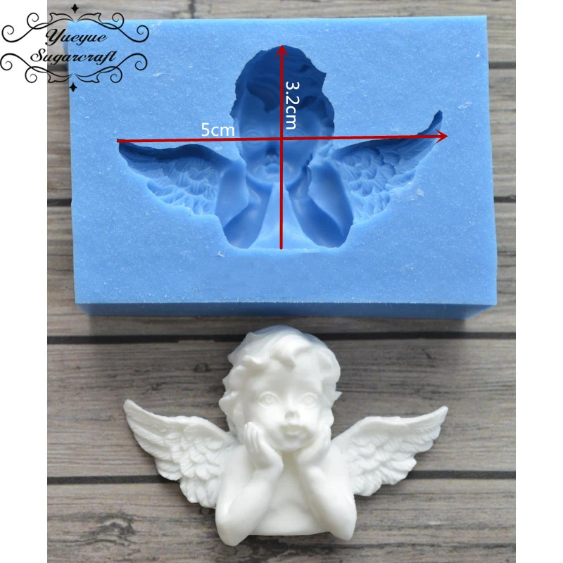 Yueyue Sugarcraft Angel baby силиконовая форма помадка форма для украшения торта инструменты форма для шоколадной мастики